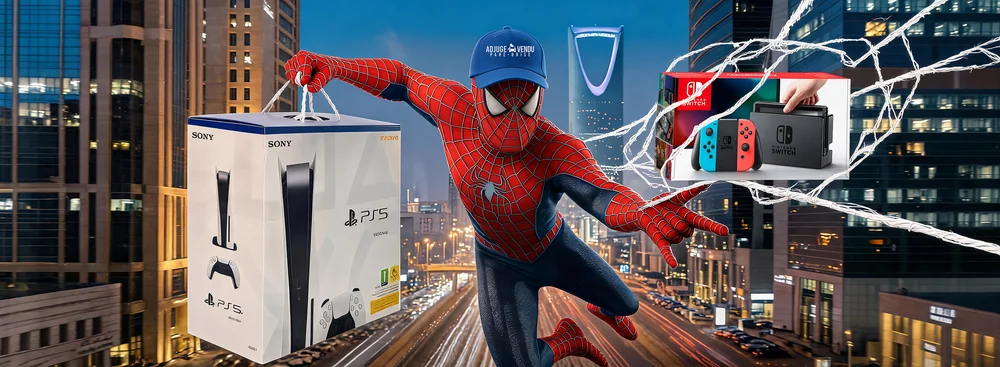 Spider-Man apporte une PlayStation 5 et une Nintendo Switch : les cadeaux que les réparateurs mettent sur la table.